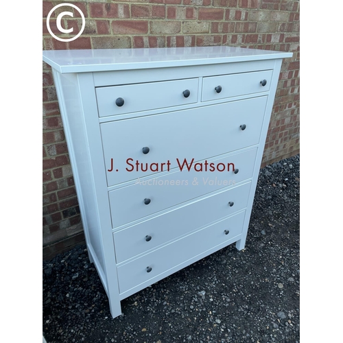 61 - A modern white chest of drawers