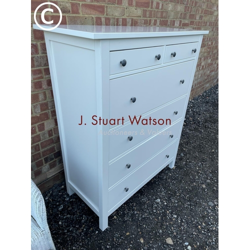 61 - A modern white chest of drawers