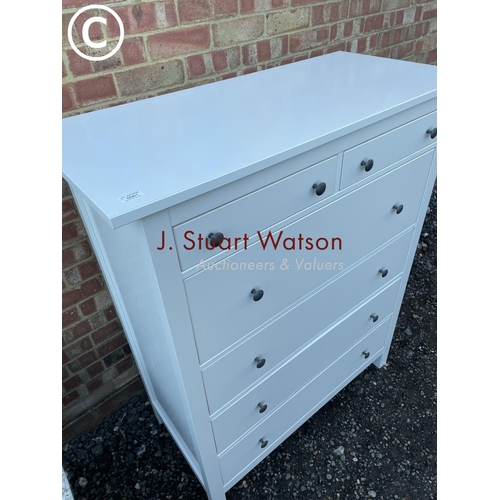 61 - A modern white chest of drawers