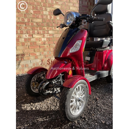 335 - A GREEN POWER Heavy duty mobility scooter, full workimg order. fitted with suspension, disc brakes t... 