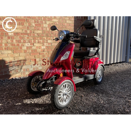 335 - A GREEN POWER Heavy duty mobility scooter, full workimg order. fitted with suspension, disc brakes t... 