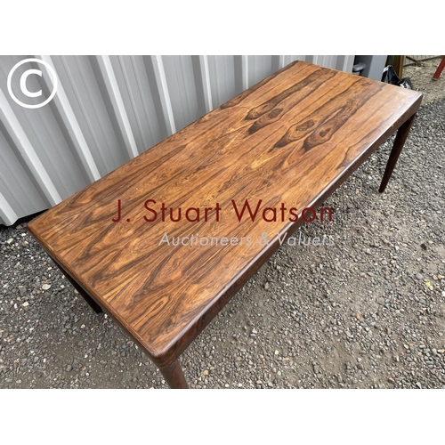 137 - A  mid century danish design rosewood coffee table