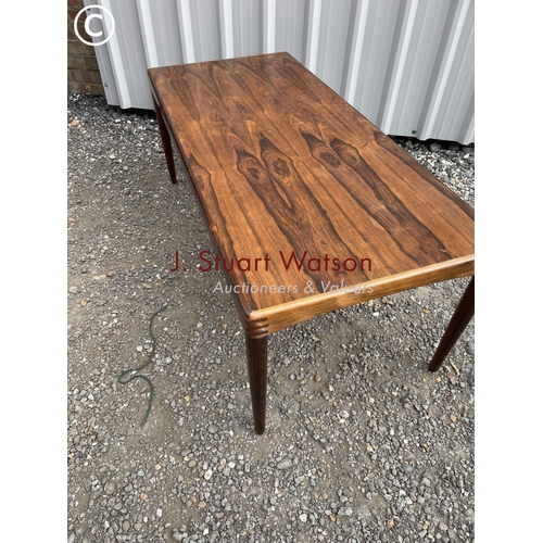 137 - A  mid century danish design rosewood coffee table