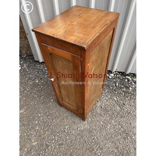 145 - A french pine school cupboard