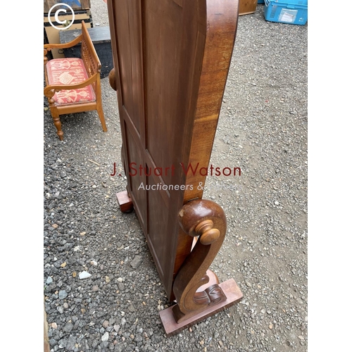 226 - A Victorian mahogany cheval swing mirror