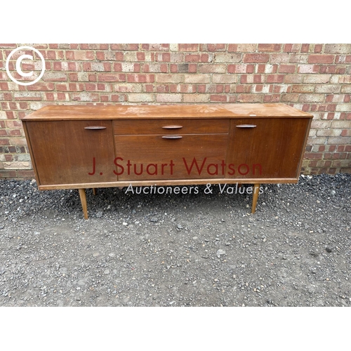 23 - Mid century teak sideboard 184cm long