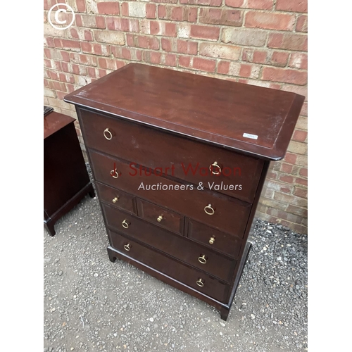 295 - A Stag chest of 7 drawers