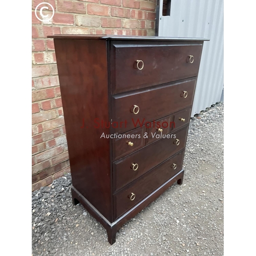 295 - A Stag chest of 7 drawers