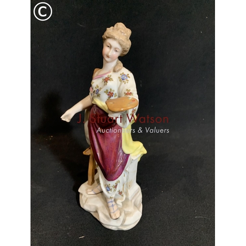 750 - Meissen Lady artist Figure