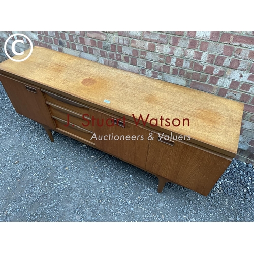 77 - A  Mid century teak sideboard by Greeves and Thomas 177 wide