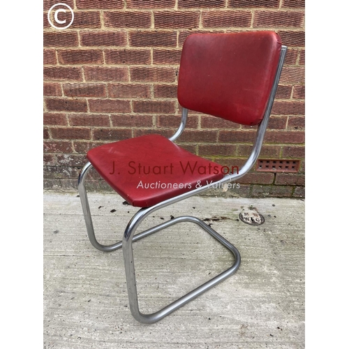 137 - A retro chair by dual together with a Jones knitting machine