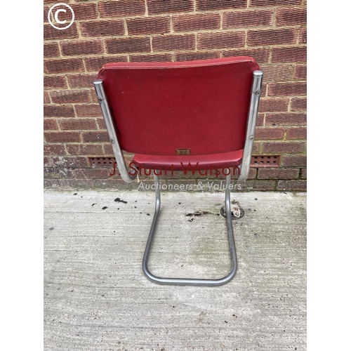 137 - A retro chair by dual together with a Jones knitting machine