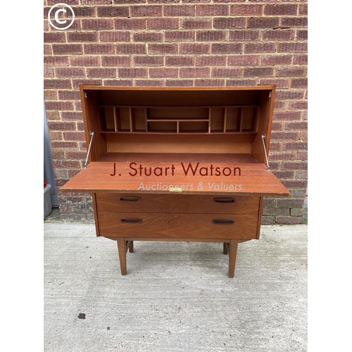 140 - A mid century teak home office / bureau