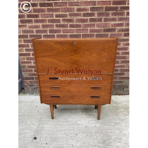 140 - A mid century teak home office / bureau