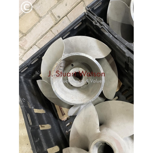 215 - Four new stainless steel marine propellers