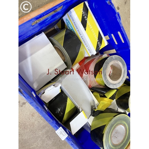 217 - A tray containing 13 rolls of non adheisive barrier tape