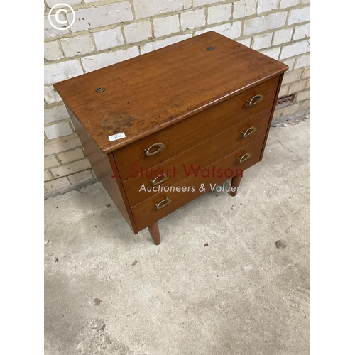 223 - A small retro chest of three drawers