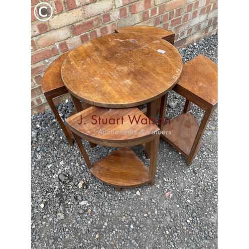 256 - A deco style nest of five tables