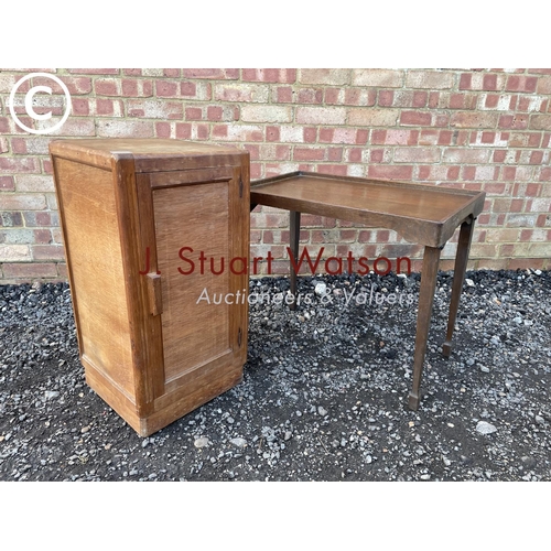 29 - Bedside and folding table