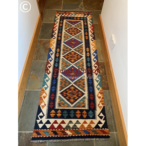 292 - Chobi Kilim Runner 205 x 68 cms