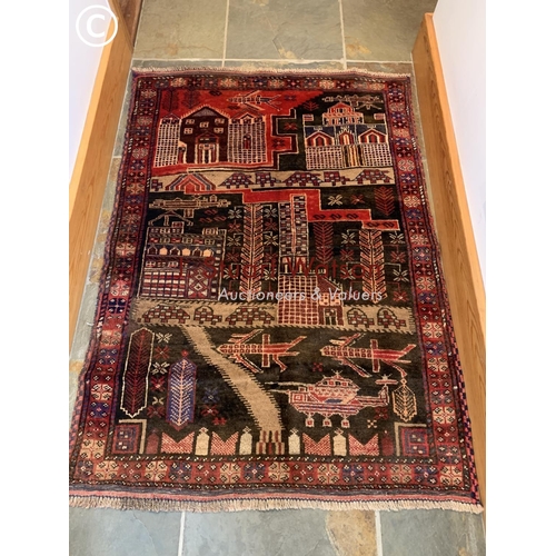 299 - Old Baluchi Rug 124 x 87 cms