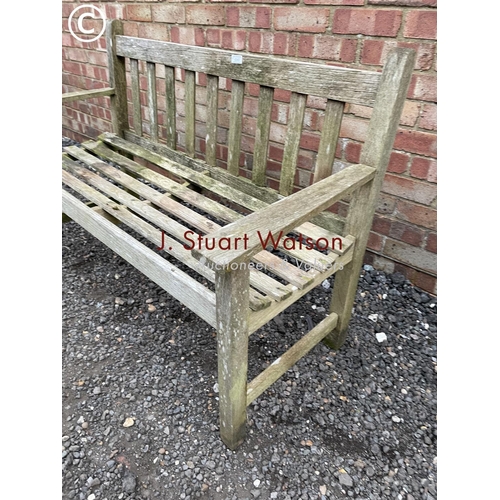 340 - Wooden garden bench 130cm