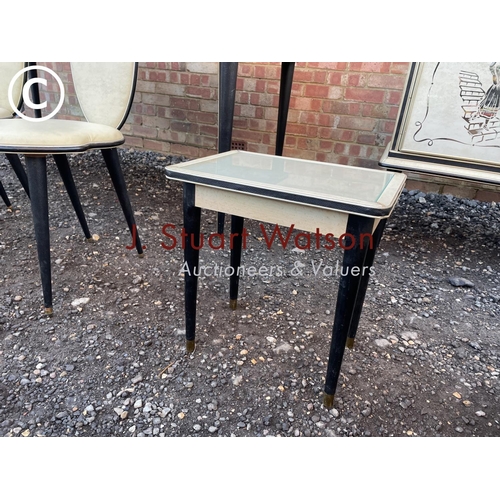 35 - A complete  mid century Italian dining suite by Umberto Mascagni purchased from Harrods of London in... 