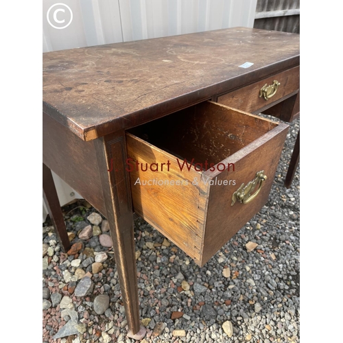 388 - A mahogany three drawer lowboy table