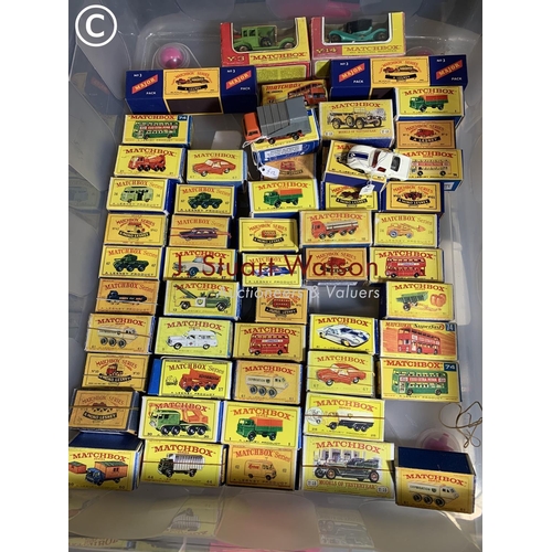 475 - 55 Boxed Matchbox models mostly restored or repainted