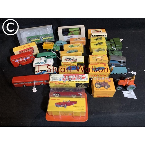 476 - 17 boxed Dinky Die cast models mostly repainted and reboxed