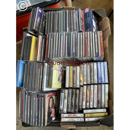 510 - Box of 70 Classical CD's half new sealed and 30 cassette tapes mostly jazz