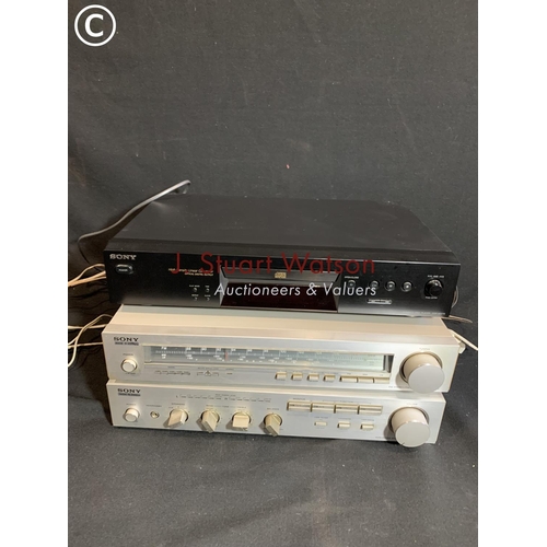 512 - Sony stereo amp TA-F35, Sony tuner and Sony CD player CDP-XE270