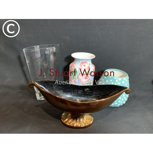 516 - Beswick Copper Lustre vase and 3 others