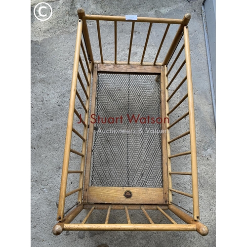 532 - Triang Vintage wooden cot