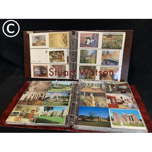 596 - 2 albums of touring and art postcards