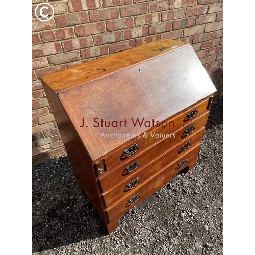 73 - An Edwardian mahogany bureau