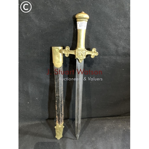 786 - Victorian Bandsman Sword in scabbard