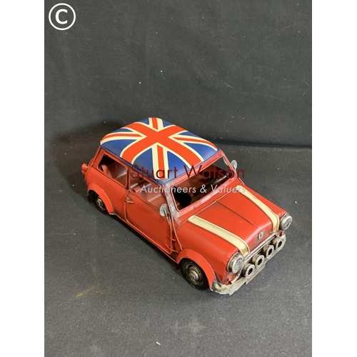 799 - Tin plate painted model Union Jack mini