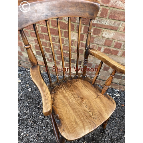 80 - A farmhouse style Windsor stick back chair