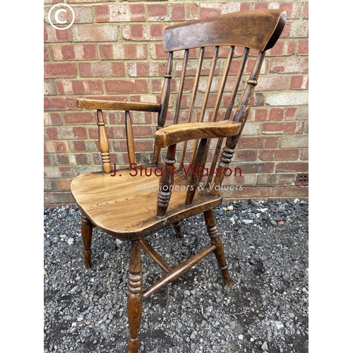 80 - A farmhouse style Windsor stick back chair