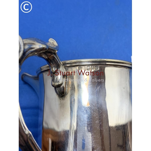 831 - Silver plated quart Tankard engraved Kings College Regatta Rowed for 22nd July 1851