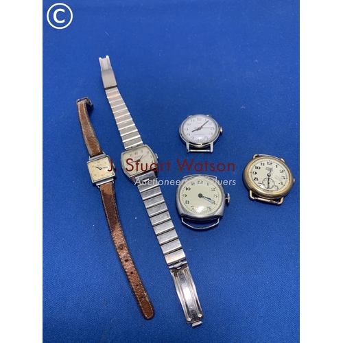 892 - Five vintage watches