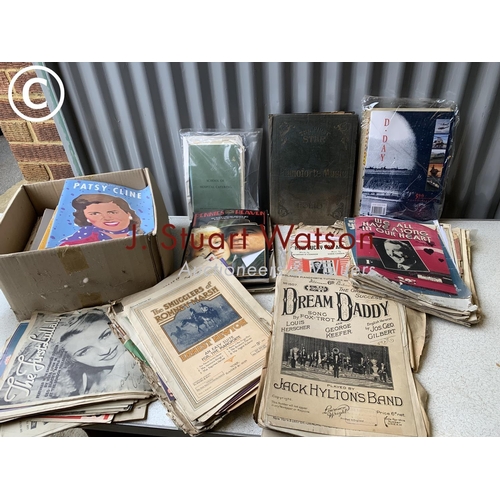 924 - Vintage song books and music