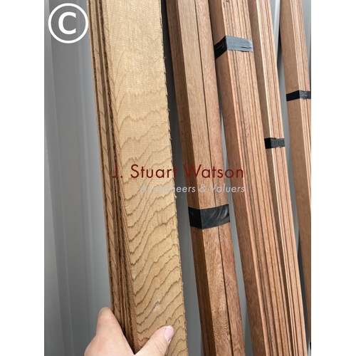 139 - A large quantity of hardwood lengths up to 7ft