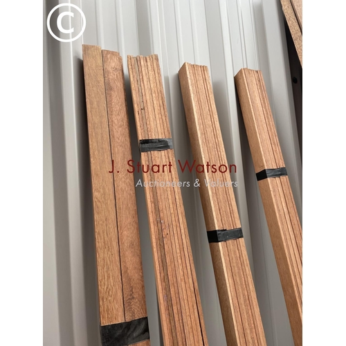 139 - A large quantity of hardwood lengths up to 7ft