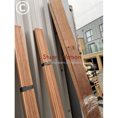 139 - A large quantity of hardwood lengths up to 7ft