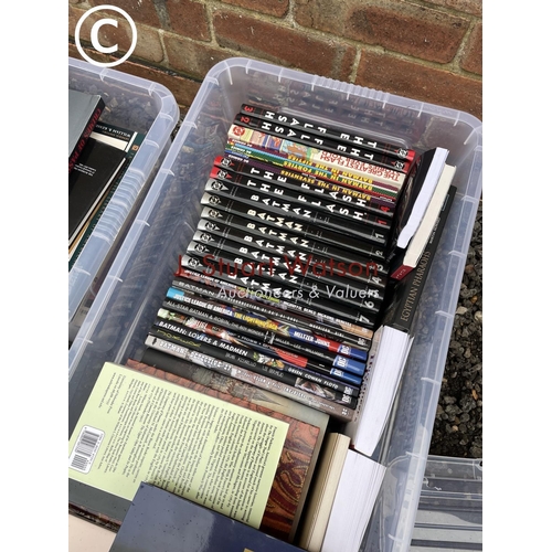 146 - Five trays of assorted books, many of art interest