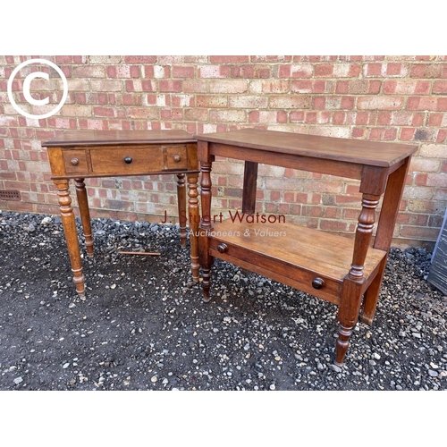 156 - Two Victorian mahogany side tables