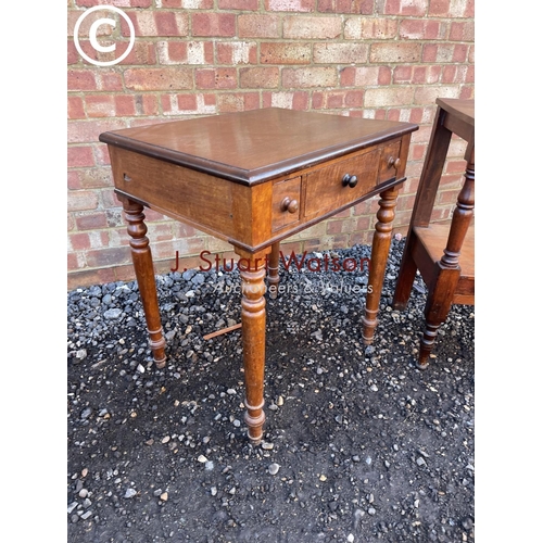 156 - Two Victorian mahogany side tables