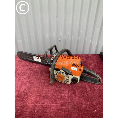 439 - Stihl MS170 chainsaw in working order